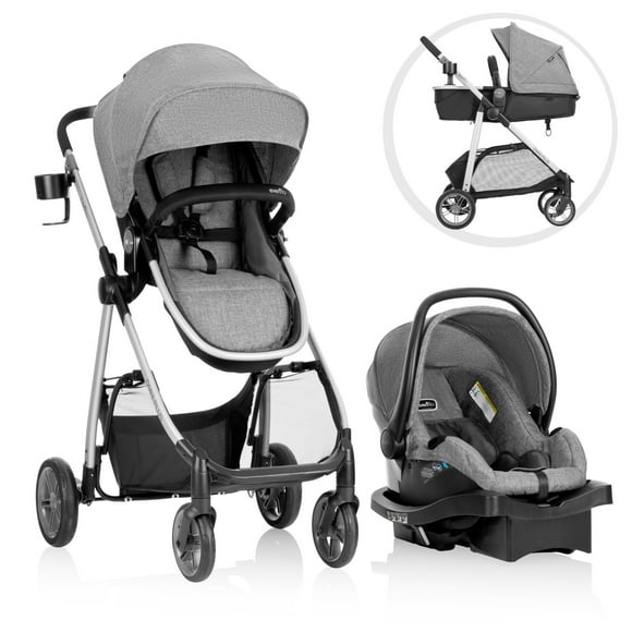 Omni Plus Modular Travel System with LiteMax Rear-Facing Infant Car Seat (Mylar Gray)