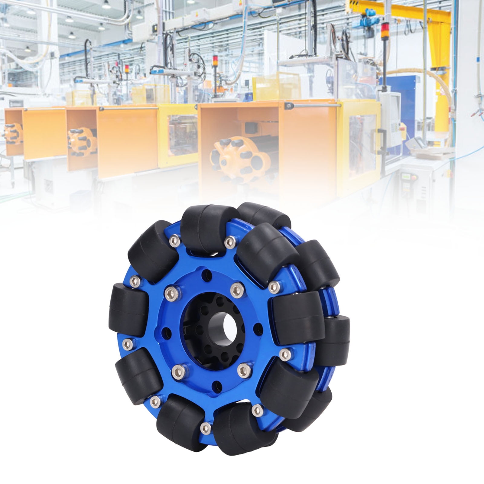 Omni Wheel, Silicone Tire Omnidirectional Wheels Heavy Duty Stable