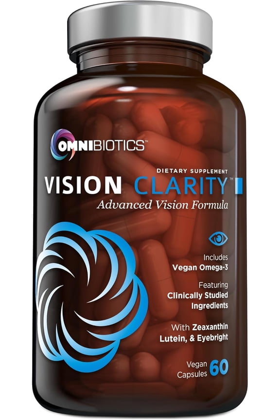 Vision Clarity Eye Vitamin and Mineral Supplement - Lutein and Zeaxanthin Macular Health Supplement for Adults - 60 Vegan Capsules