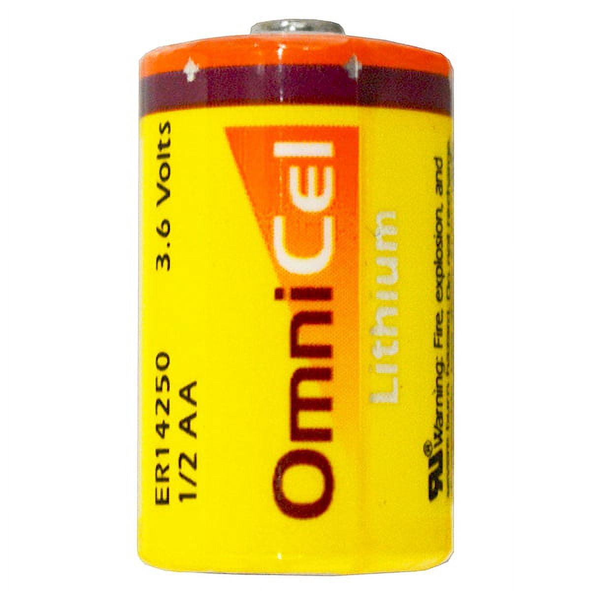 OmniCel 1/2 AA Size 3.6V Lithium Battery 10 Pack + FREE SHIPPING!