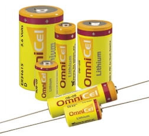 OmniCel 1/2 AA Size 3.6V Lithium Battery w/Axial Pins - Case Pack (720) FREE SHIPPING!