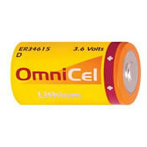 OmniCel D Size 3.6V Lithium Battery w/Standard Contacts - Pack of 2 + Free Shipping