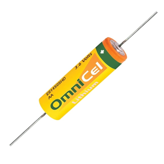 OmniCel ER14505HD 3.6V Sz AA Battery w/ Axial Pins Sensors Detectors