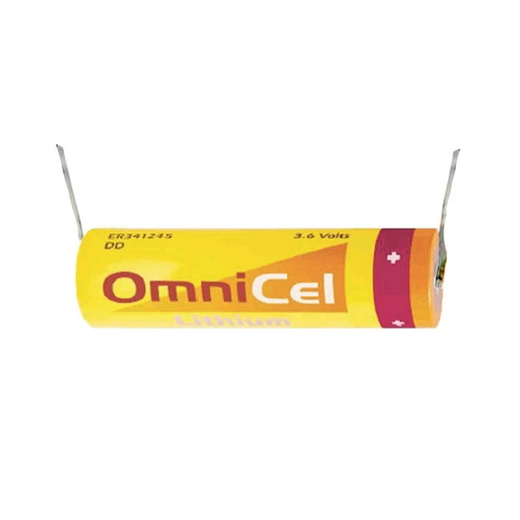 OmniCel ER341245 3.6V 35Ah Sz DD Lithium Battery Tabs Utility Telematics