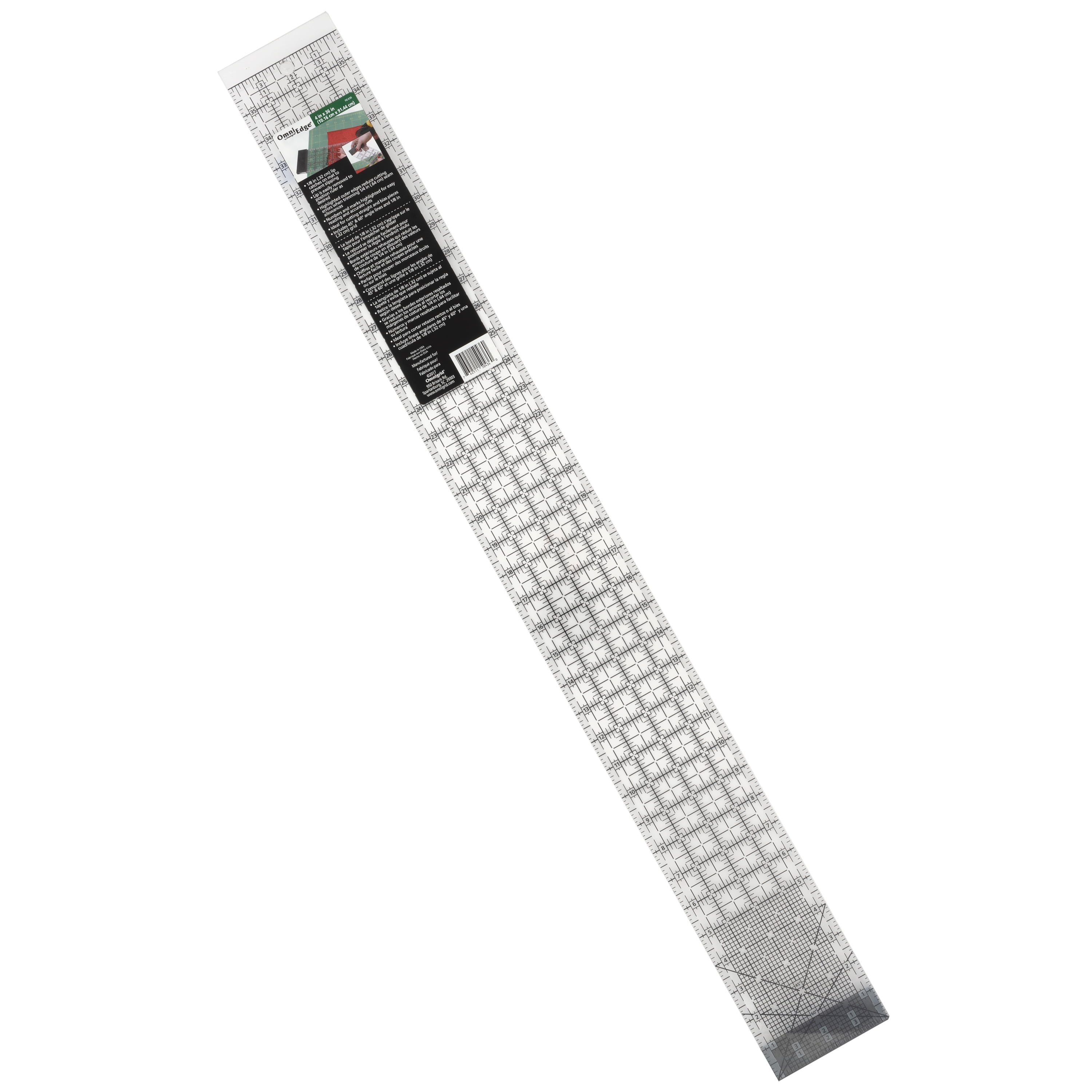 OmniEdge 4" x 36" Ruler, Rectangle Quilter's Ruler by Omnigrid