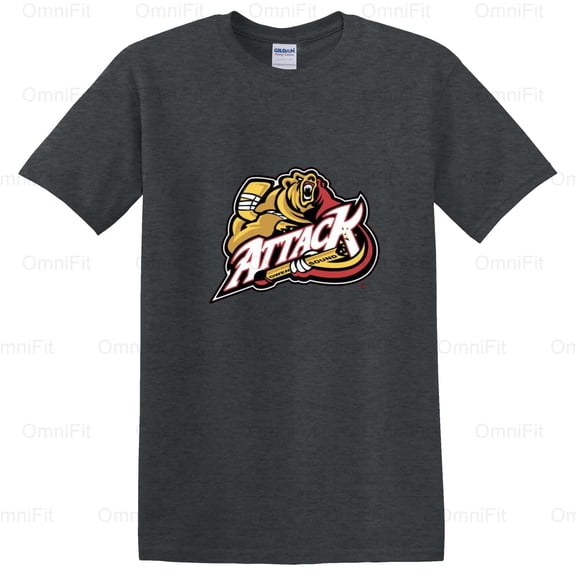 OmniFit21 Attack Ontario Hockey Team Fan Apparel, OHL Spirit Graphic Design, Game Day Wear T-Shirt, for Unisex, up to size 5XL.