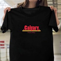 OmniFit21 Calgary Hockey 1 Team Tee Ice Sports Graphic League Competition Apparel T-Shirt, for Unisex, up to size 5XL.