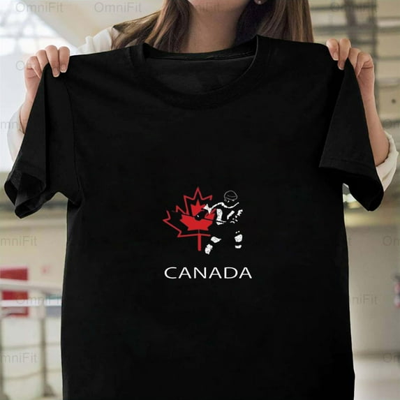 OmniFit21 Canada Hockey Pride Tee Canadian Flag Ice Sports National Team Player T-Shirt, for Unisex, up to size 5XL.