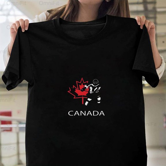 OmniFit21 Canada Hockey Pride Tee Canadian Flag Ice Sports National Team Player T-Shirt, for Unisex, up to size 5XL.