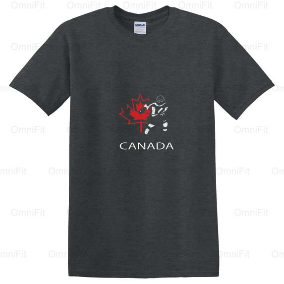 OmniFit21 Canada Hockey Pride Tee Canadian Flag Ice Sports National Team Player T-Shirt, for Unisex, up to size 5XL.