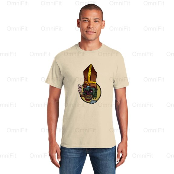 OmniFit21 Dead Easter Funny Zombie Bunny Horror Holiday Celebration Dark Humor Graphic Style T-Shirt, for Unisex, up to size 5XL.