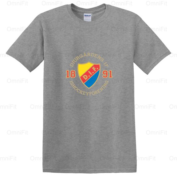 OmniFit21 Djurgardens IF Hockey Team Fan Apparel, Swedish League Supporter Gear Design T-Shirt, for Unisex, up to size 5XL.