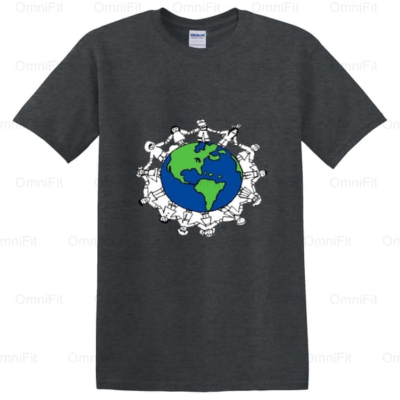 OmniFit22 Earth Day 2023 Nostalgic Retro Style Environmental Awareness Planet Celebration T-Shirt, for Unisex, up to size 5XL.