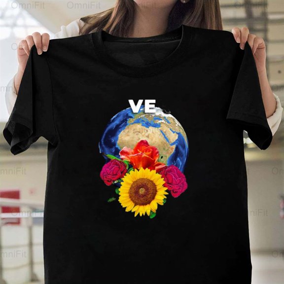 OmniFit22 Earth Day Celebrate Environmental Awareness Planet Lover Simple Text Style Design T-Shirt, for Unisex, up to size 5XL.