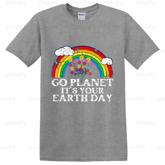 OmniFit23 Earth Day Shirts For Women Environmental Awareness Planet Lover Female Style Wear T-Shirt, for Unisex, up to size 5XL.