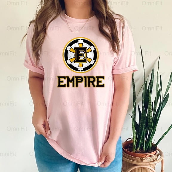 OmniFit24 Empire Hockey Team Fan Apparel, State League Spirit, Game Day Pride Graphic Design T-Shirt, for Unisex, up to size 5XL.
