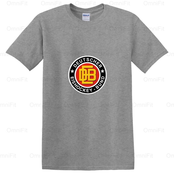 OmniFit24 German Ice Hockey Dad Fan Apparel, National Team Father Supporter Graphic Design T-Shirt, for Unisex, up to size 5XL.