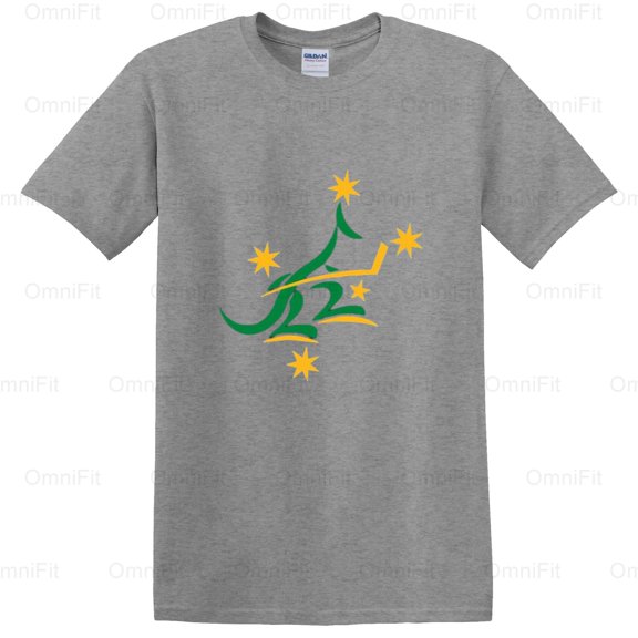 OmniFit25 Hockey Australia Cartoon Power Support Fan Team Action Now Action Show, for Unisex, up to size 5XL.