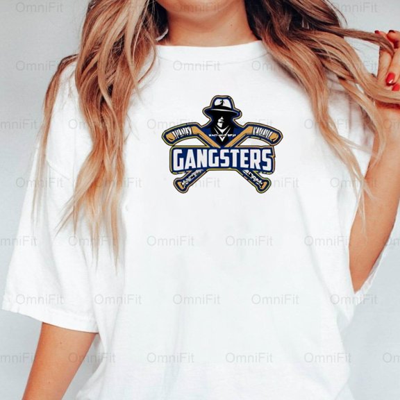 OmniFit25 Hockey Gangsters Graphic Design, Tough Player Attitude, Rink Warrior Life Style T-Shirt, for Unisex, up to size 5XL.