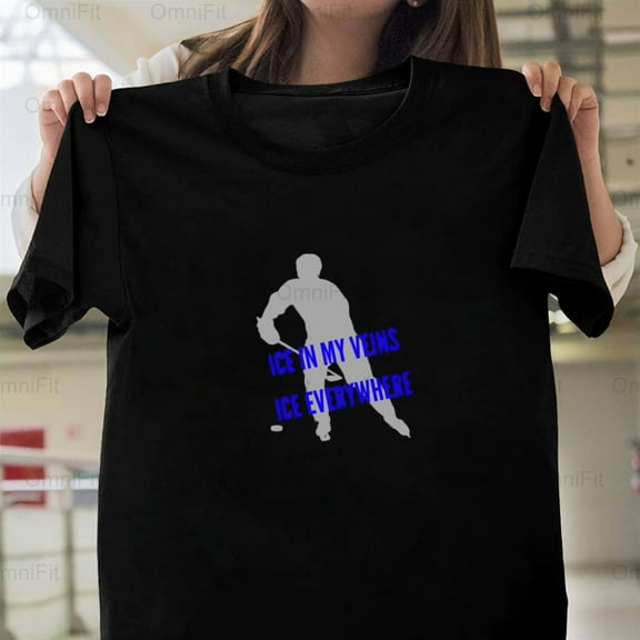 OmniFit25 Hockey Player Graphic Funny Graphic Player Sport Team Honor Passion New T-Shirt, for Unisex, up to size 5XL.