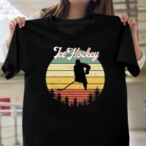 OmniFit26 Ice Hockey Puck Graphic, Winter Sports Idea, Game Essential Rink Life Design T-Shirt, for Unisex, up to size 5XL.