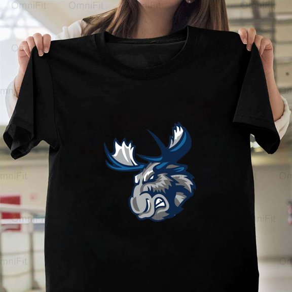 OmniFit26 Manitoba Moose Hockey Team Fan Apparel, AHL Supporter Graphic Design Game Day T-Shirt, for Unisex, up to size 5XL.