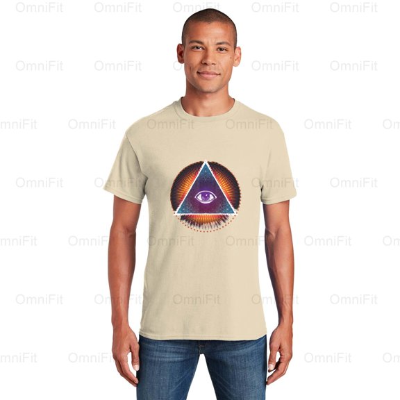 OmniFit28 Third Eye Spiritual Symbol Awakening Enlightenment Consciousness Wisdom Graphic T-Shirt, for Unisex, up to size 5XL.