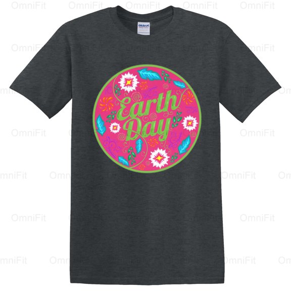 OmniFit28 With Flowers Feathers And Leaves Nature Elements Floral Plumage Foliage Graphic T-Shirt, for Unisex, up to size 5XL.