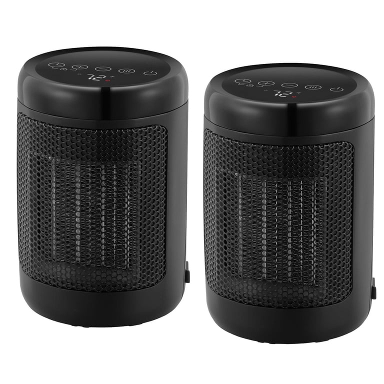 OmniHeat Digital Ceramic Personal Heater, 2-pack - Walmart.com