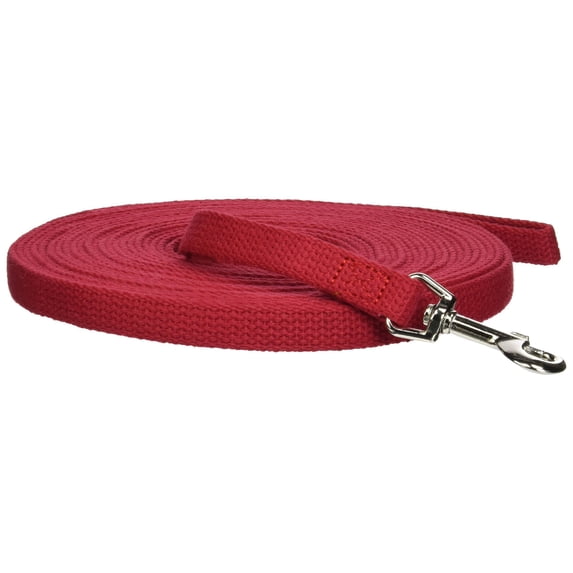 OmniPet Cotton Dog Training Lead, 30ft, Red