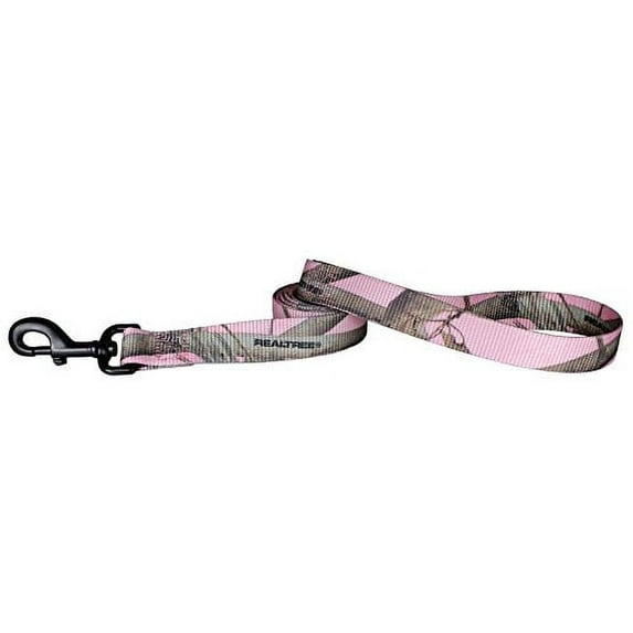 OmniPet Realtree Soft Martingale Quick Release APC Camouflage Dog Leads with Black Durable Metal Hardware, 3/4" by 6", Pink