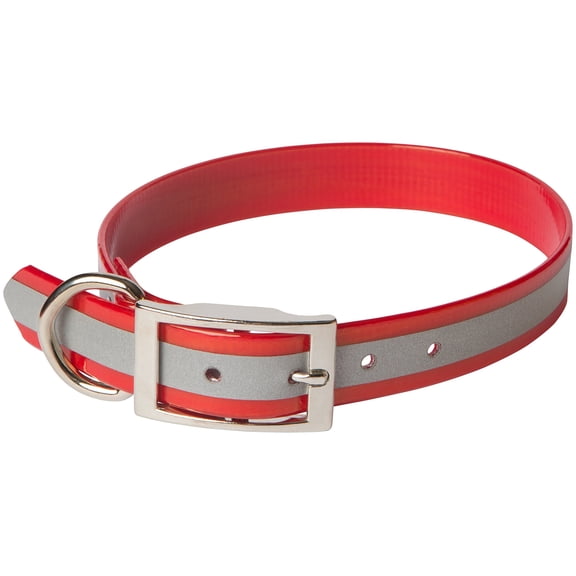 OmniPet Sunglo Reflective Regular Dog Collar, 1 x 21, Red