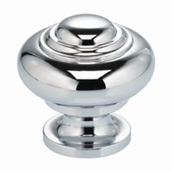 Omnia 9102-30.26 1.187 in. Cabinet Knob, Polished Chrome Plated