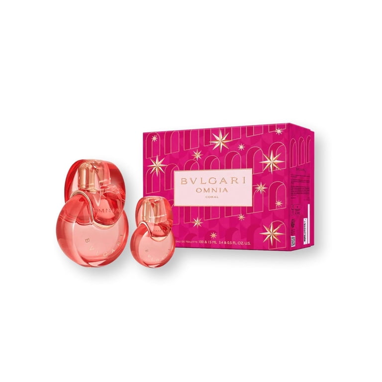 Bvlgari Omnia Coral Perfume Gift Set for Women, 2 Piece Fragrance