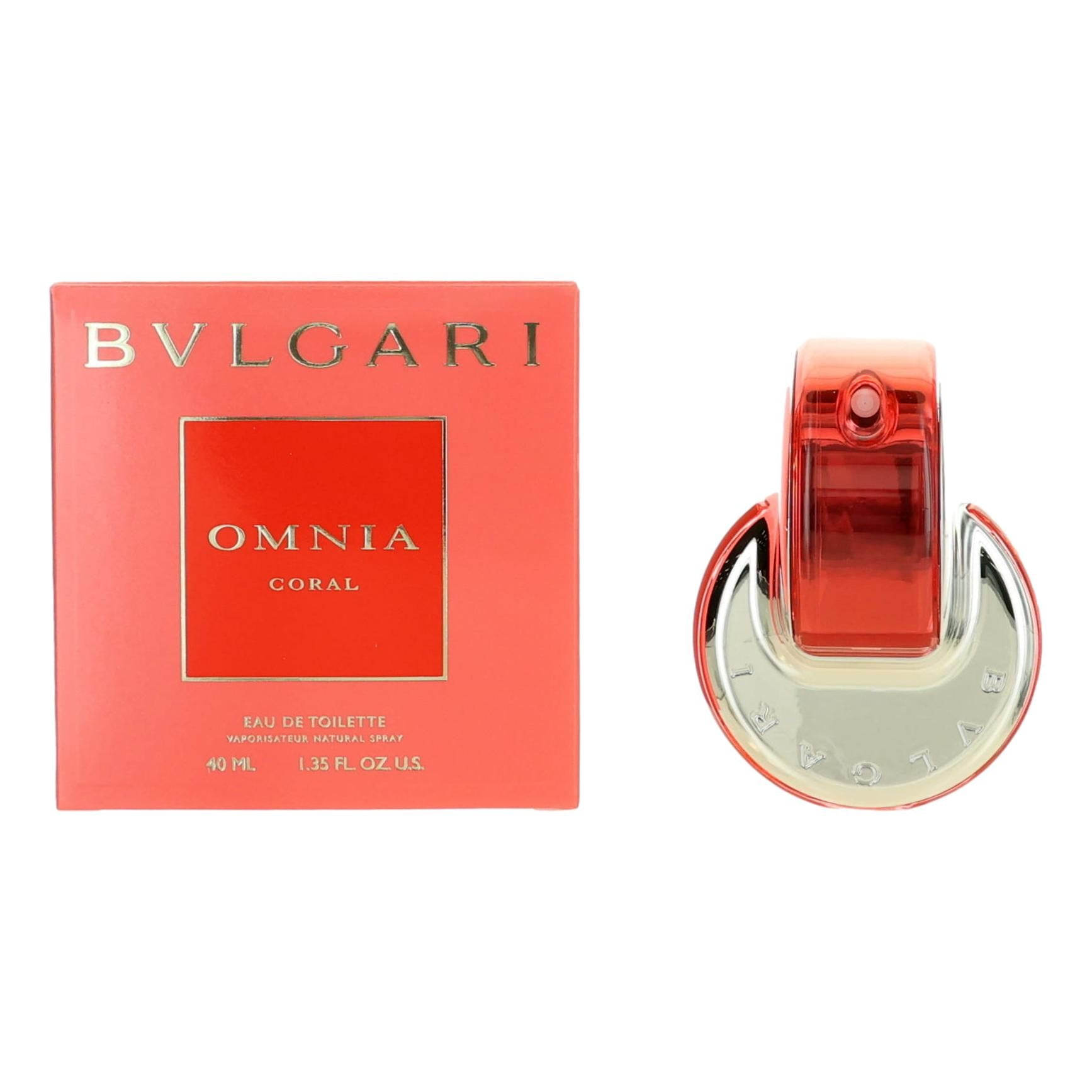 Bvlgari Omnia Coral Eau De Toilette, 1.3oz, Floral Fruity Perfume