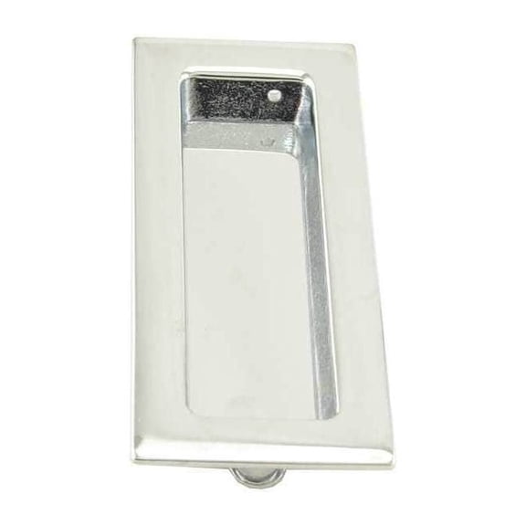 Omnia Flush Pull, Solid Brass, Silver 653/00.26