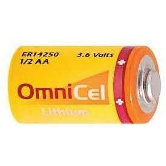 Omnicel 3.6 Volt 1/2 Aa 1200 Mah (Ls14250 And Er14250) Primary Lithium Battery
