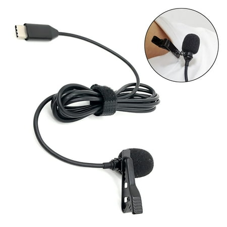 Omnidirectional Microphone USB Type C Lavalier Tie Clip Microphone Mini Audio Type C Mic For DJI Action 2 3 4 For DJI Pocket 3