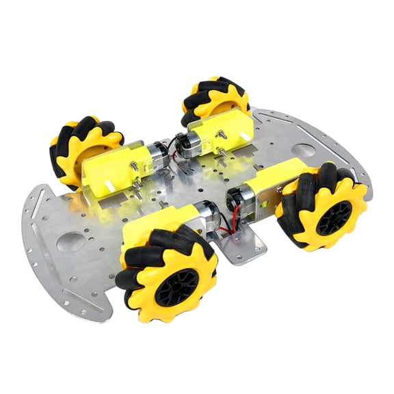 Omnidirectional Wheel Trolley for Robot Car Chassis Metal TT Motor Kits DI