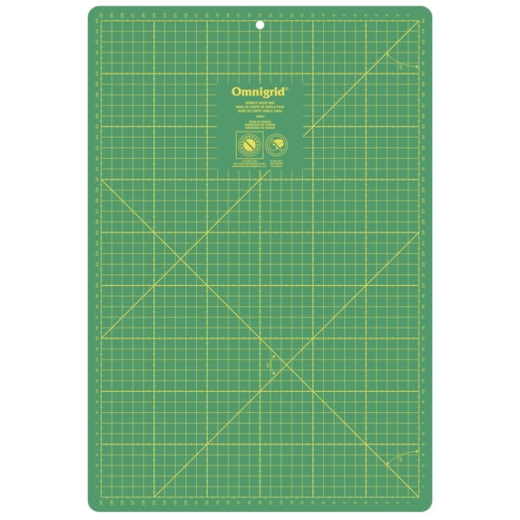 Omnigrid 12" x 18" Double Sided Cutting Mat with Grid