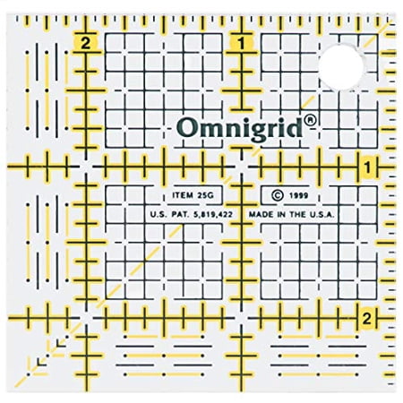 Omnigrid 2-1/2-Inch by 2-1/2 -Inch Grid Ruler Multi-Colored price history and forecast - Prym OMG25G