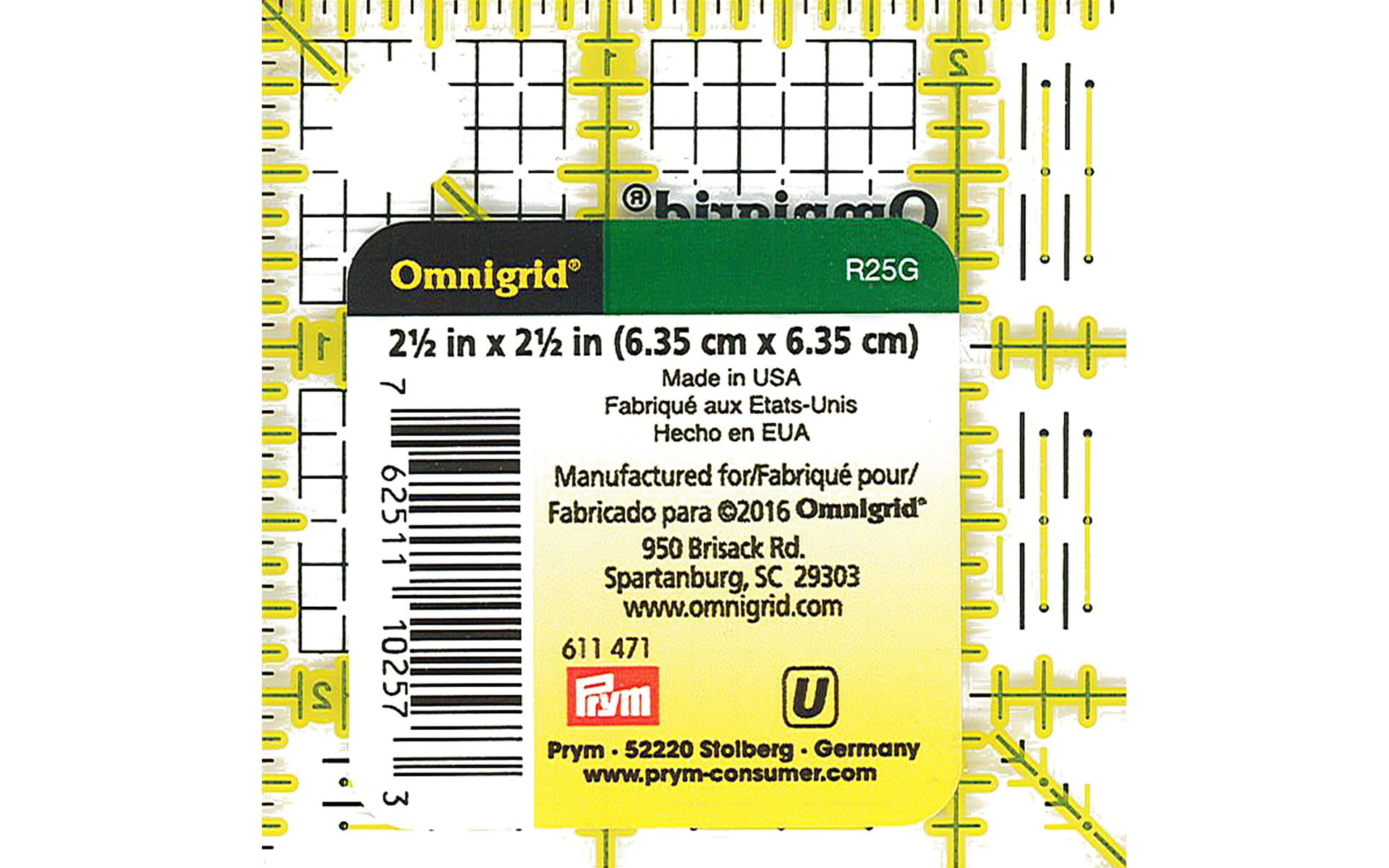Omnigrid 2-1/2-Inch by 2-1/2 -Inch Grid Ruler Multi-Colored - Walmart.com