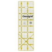 Omnigrid 2-1/2 x 8 Ruler, Clear Quilting and Sewing Ruler