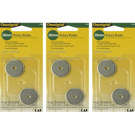 Omnigrid 28mm Replacement Rotary Blade, 6 Blades