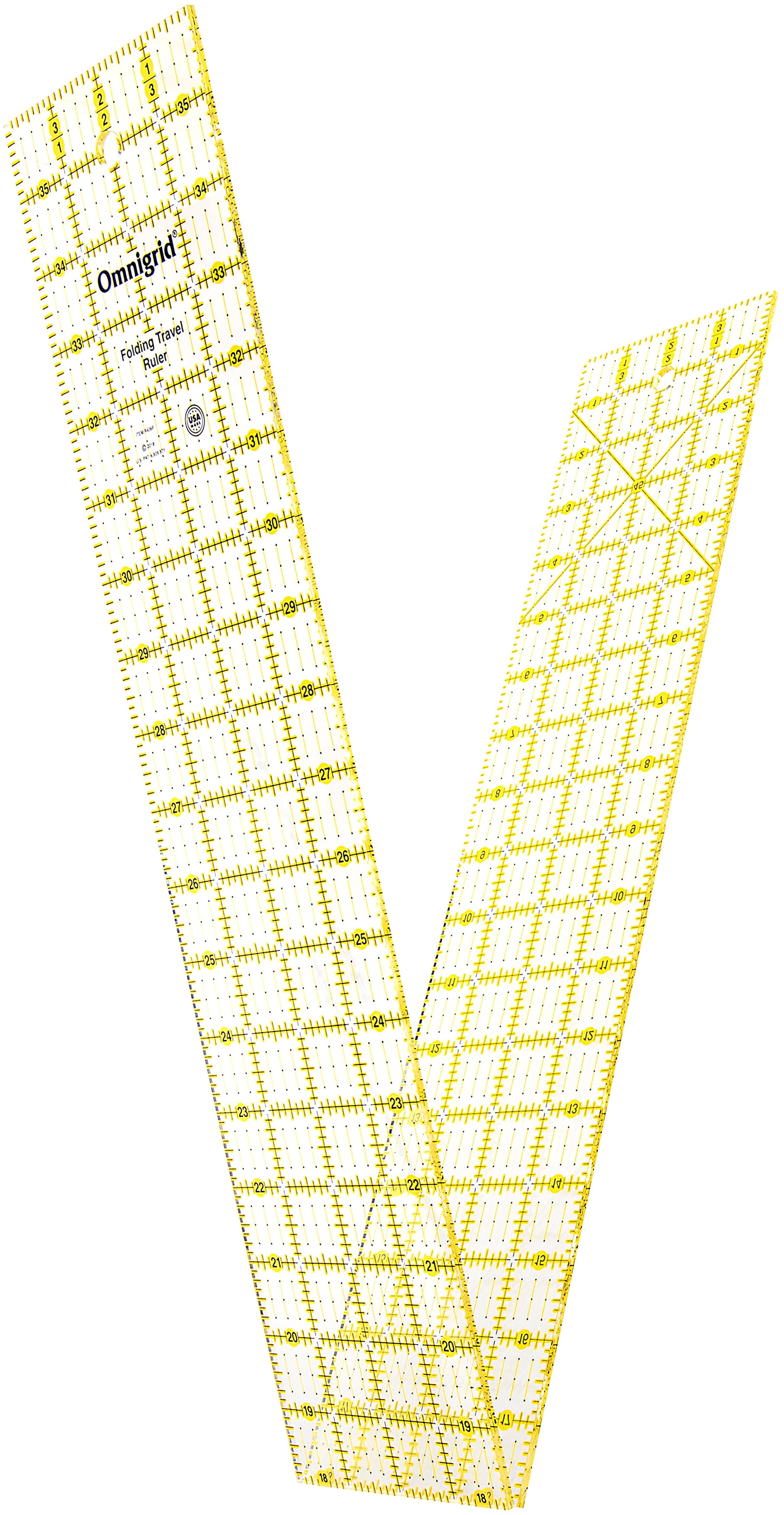 Omnigrid 4" x 36" Folding Ruler, Rectangle Quilter's Ruler