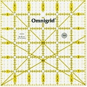 Omnigrid 6" Ruler with Angles, Square Quilter's Ruler