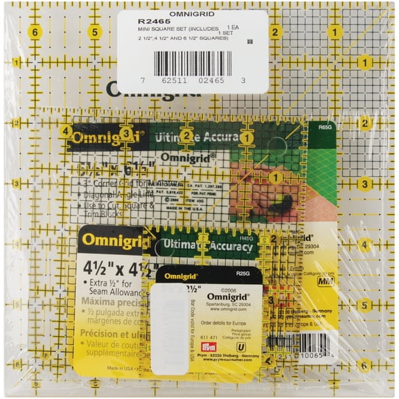 Omnigrid Ruler Set, Minis