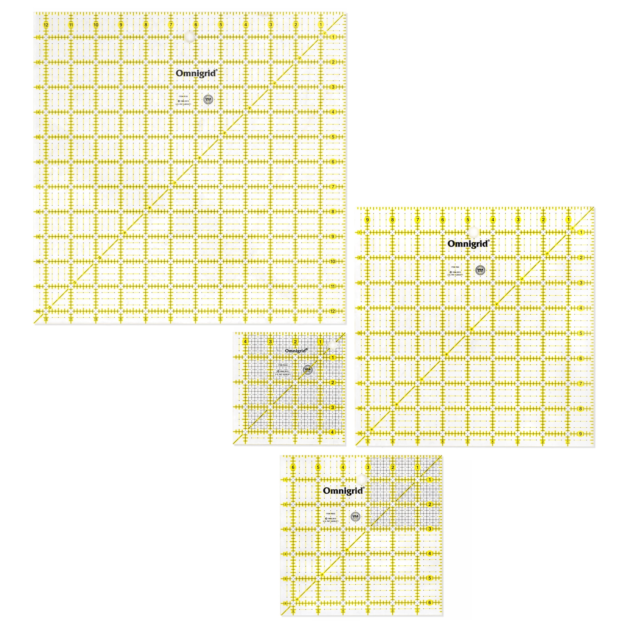 Omnigrid Square Quilting Ruler Value Pack (4-1/2