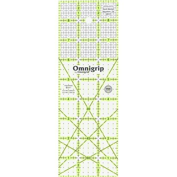 Omnigrip By Omnigrid Non-Slip Ruler 3"X9"-
