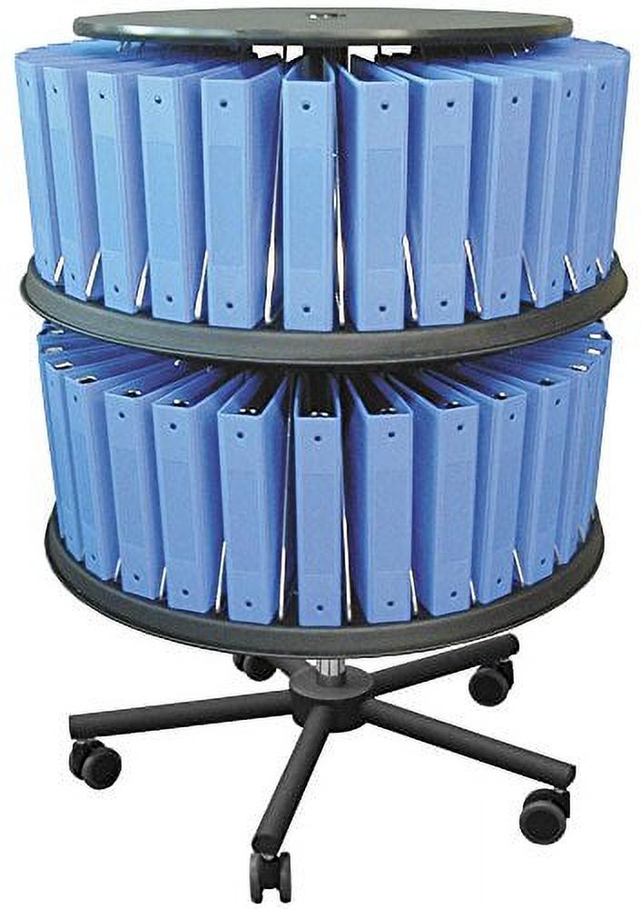 Omnimed Chart Rack Holder Carousel with 60 Chart Capacity, Double Tier